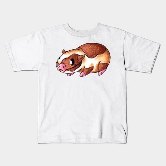 Guinea Piggy Kids T-Shirt by KristenOKeefeArt